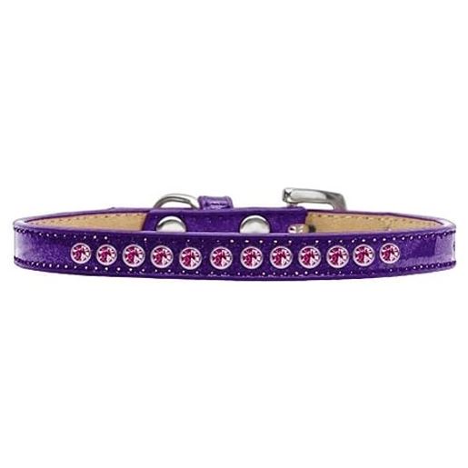 Picture of Bright Pink Crystal Size 10 Purple Puppy Ice Cream Collar