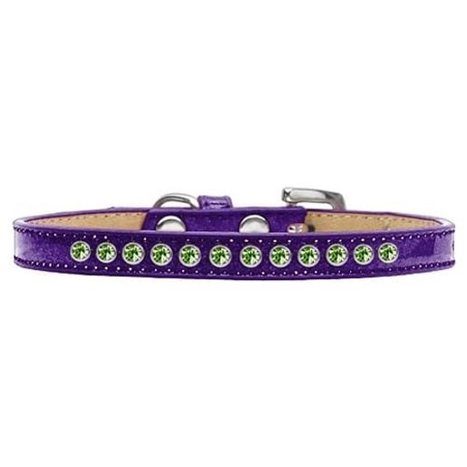 Picture of Lime Green Crystal Size 10 Purple Puppy Ice Cream Collar