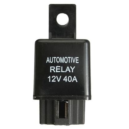 Picture of Car Auto Relay 4 Pin SPST Alarm Relay Automotive Van Boat Bike 12V DC 40A 40 AMP