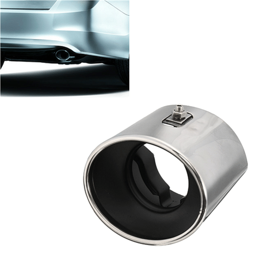 图片 Exhaust Muffler Tail Tip Oval Pipe Chrome Stainless Steel For Honda Accord 08-12