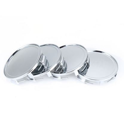 Picture of 4pcs 75mm/ 69mm Sliver Car Auto Wheel Center Hub Cover Cap For Benz SLK A Class