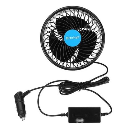 Picture of 4.5 Inch Car Fan Headrest Rear Seat Cooling Cooler Vehicle 360 Degree Rotatable Stepless