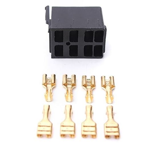 Picture of 8 pcs Female Spade Terminals & Rocker Switch ARB Plug Socket Carling