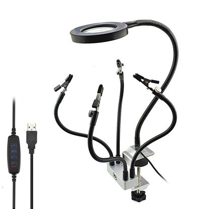 图片 Style: C - Epair station soldering station LED lamp magnifying glass