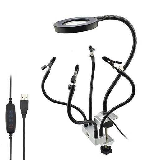 Picture of Style: C - Epair station soldering station LED lamp magnifying glass