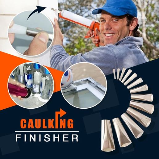 图片 Caulking Nozzle Applicator Finishing Tool - Style: 2 SETS 14pcs