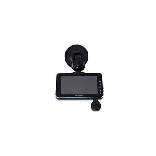 Picture of Aluminum Finish Dual Car Cam with LCD HD Display for Mini Van Security