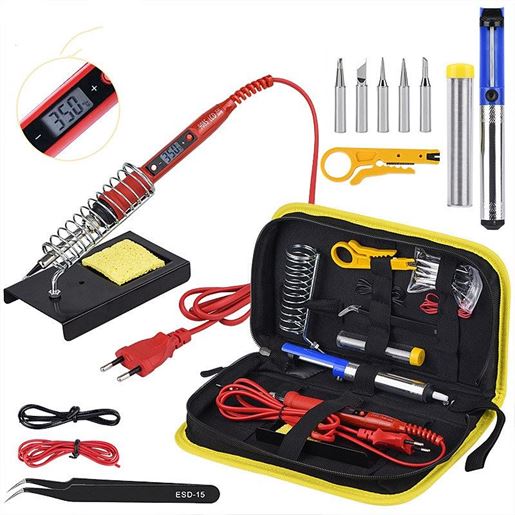 图片 Color: Black, Model: US - Constant temperature soldering iron Kit