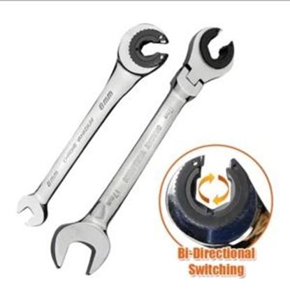 图片 Size: 16mm, Style: Flexible - Oil pipe ratchet wrench