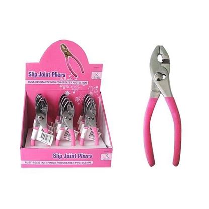 Picture of . Case of [12] Pink 6" Slip Joint Plier .
