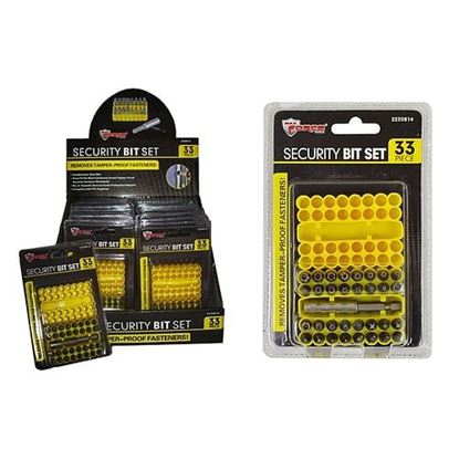 Picture of . Case of [12] 33 Piece Security Bit Set .