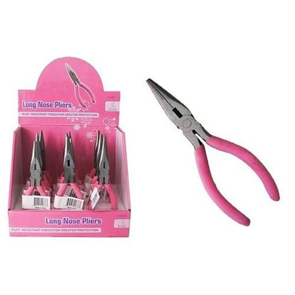 Picture of . Case of [12] Pink 6" Long Nose Plier .