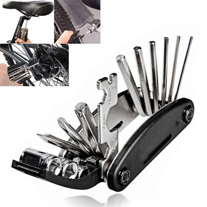 Picture of Color: GJ1601 - Mountain Cycle Portable Socket Multipurpose Wrench Bicycle Multi Tool Screwdriver