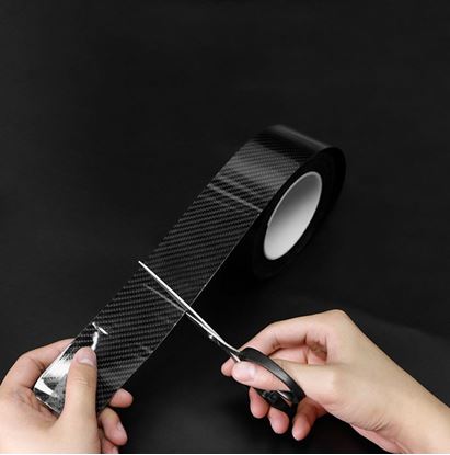 Picture of Color: Black, Size: 10CMx10M - Automobile self-adhesive anti-collision decorative strip