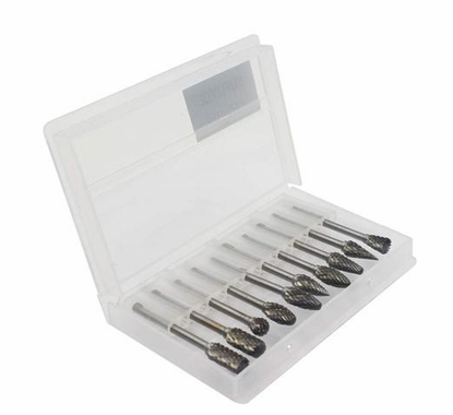 Picture of Color: White, Size: 6mmx rod 2.35mm - Steel Carbide Rotary Burr Set