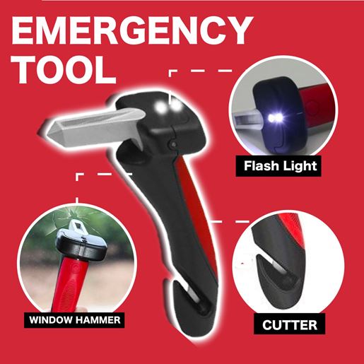 Picture of Color: 1PC - Multifunctional Vehicle Emergency Escape Hammer