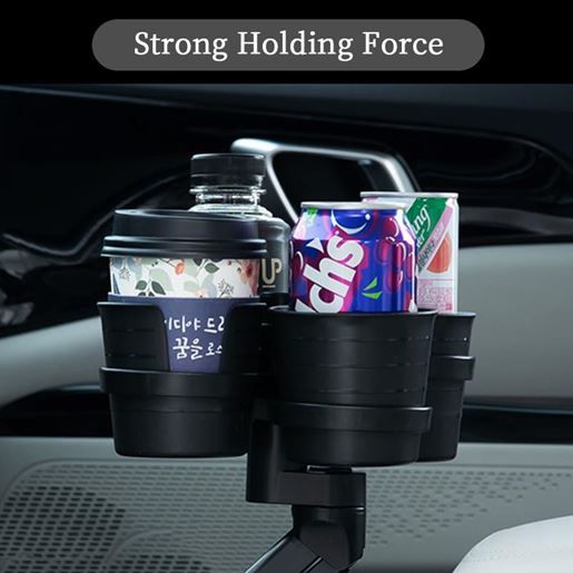 Picture of Color: Black, style: Standard, power: USB - Car Cup Holder With Wireless Charging