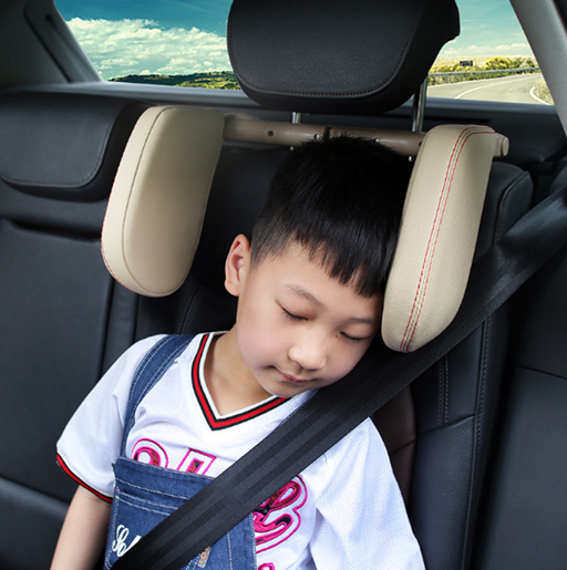 图片 Color: Beige - Car sleeping side pillow