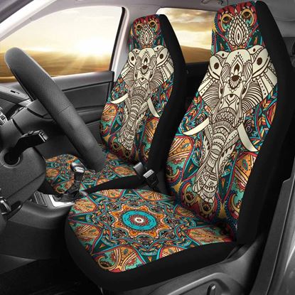 Picture of Color: Shark, Quantity: 2pcs - Printed car seat cover