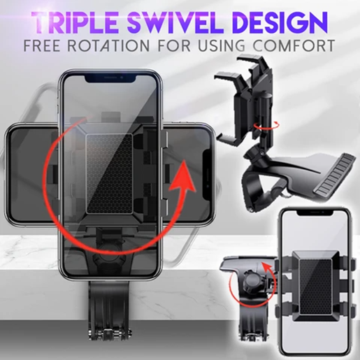 Picture of Multifunctional Mobile Phone Car Holder Adjustable 360 Degrees Rotating Navigation Support Frame