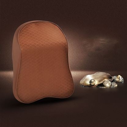 图片 Color: Beige - Headrest in car seat cushion