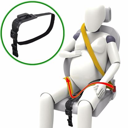 Picture of Color: White 2 - Pregnant women's safety belts Pregnant women's tire belts belts prenatal care belts with anti-belts