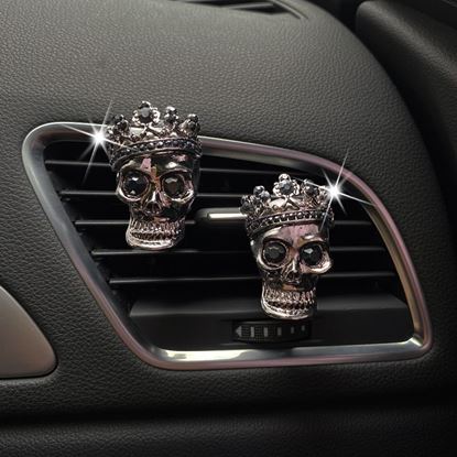 Picture of Retro Metal Skull Car Vent Perfume