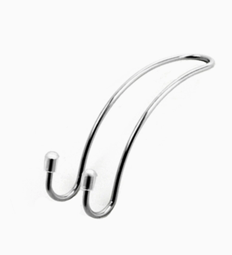 Picture of Color: 4pcs - Stainless steel double head multi-function hook seat back hook security net balcony hanging pot wall hanging flower pot hook