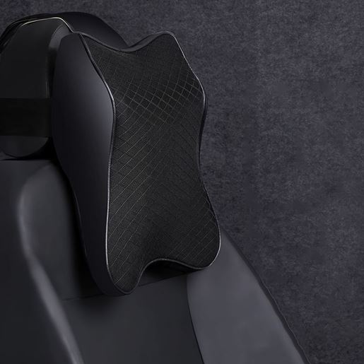 图片 Color: Black, Size: M, Quantity: 2PC - Car headrest lumbar support neck pillow for car
