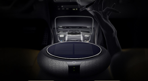 Picture of Color: Black, Style: Round - Car Air Purifier Solar Eliminate Formaldehyde and Odor Negative Ions