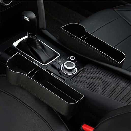 图片 Model: Co pilot, Color: Black - ABS plastic seat gap storage box