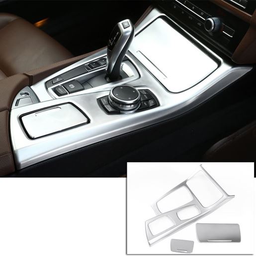 图片 Color: Black, style: C - BMW 5 Series Modified Interior Control Panel Stickers