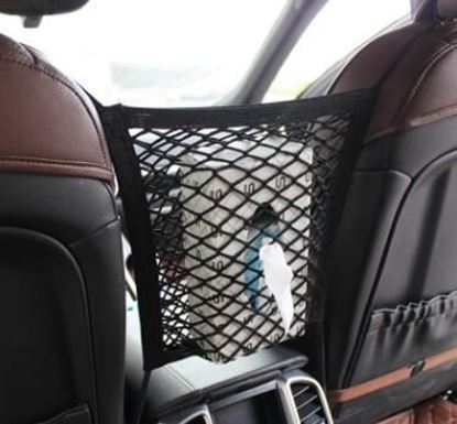 Picture of Size: 30X30 - Rental Dog Barrier seat net Organizer Universal Elastic auto in the back seat for storage