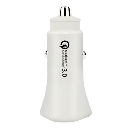 Picture of Color: White with box - New plastic car charger