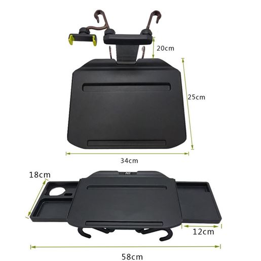 图片 Multifunctional Rear Seat Computer Desk Bracket For Automobile