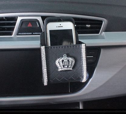 图片 Car air outlet mobile phone hanging bag