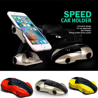 图片 Portable Toy Silicone Pad Sports Car Model Gift 360 Degree Rotation Strong Suction Phone Holder