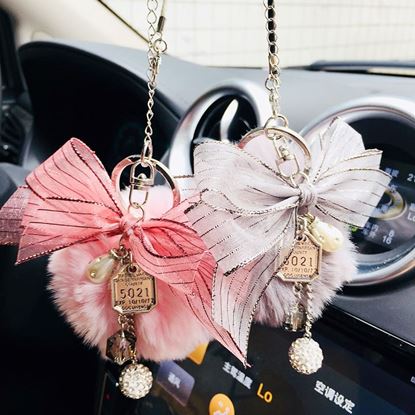 图片 All-match bag imitation fur ball keychain pendant