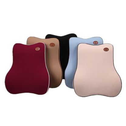 Picture of Color: Beige - Car headrest memory foam car safety and comfortable head pillow neck pillow car bone pillow auto supplies shop