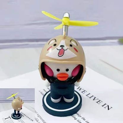 图片 Bamboo Dragonfly Helmet Cartoon Doll Creative Car Decoration