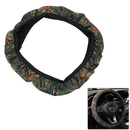 Picture of Camouflage Car Steering-wheel Cover Car Styling SBR Lycra Steering Cover Auto Interior Accessories Anti-slip Wheel Protector