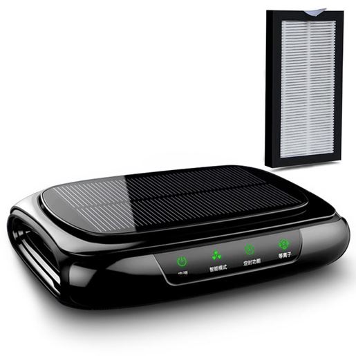 图片 Color: White, Style: Humidify Filter - Solar car air purifier