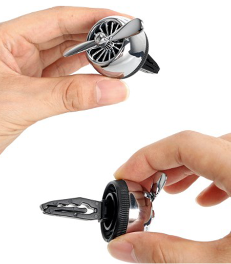 Picture of Color: Black - 1 Pcs Car Decor Air Freshener Auto Decoration Air Force 2 Car-styling Solid Fragrance Clip Car Air Vent Perfume High Quality