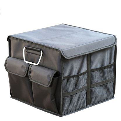 Picture of Color: Passion red, Size: large - Car Storage Box, Car Storage Box, Trunk