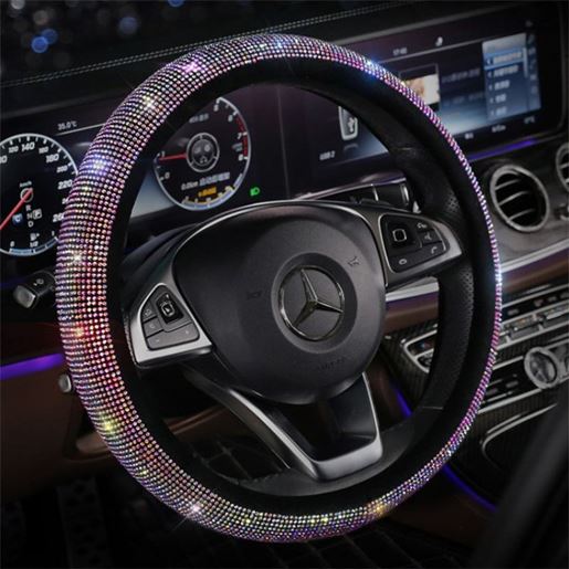 Picture of Four Seasons Universal Crystal Flashing Hot Diamond Non-Slip Handlebar Cover