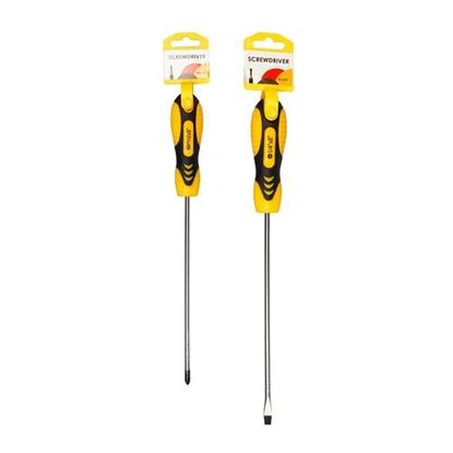 Picture of . Case of [96] 12.2" Black & Yellow Screwdrivers - Phillips & Flat Head .