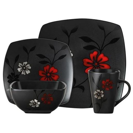 Picture of Gibson 16-Piece Evening Blossom Dinnerware Set