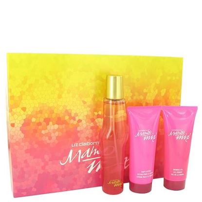 Picture of Mambo Mix by Liz Claiborne Gift Set -- 3.4 oz Eau De Parfum Spray + 3.4 oz Body Lotion + 3.4 oz Shower Gel (Women)