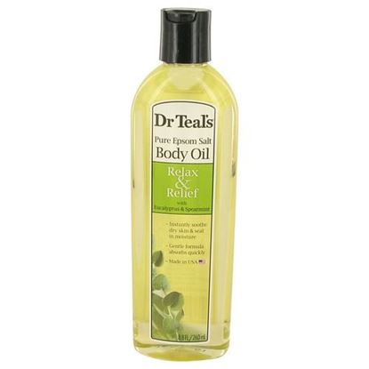 Picture of Dr Teal's Bath Additive Eucalyptus Oil by Dr Teal's Pure Epson Salt Body Oil Relax & Relief with Eucalyptus & Spearmint 8.8 oz (Women)