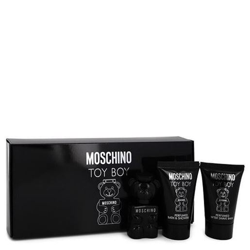 Picture of Moschino Toy Boy by Moschino Gift Set -- .17 oz Mini EDP + .8 oz Shower Gel + .8 oz After Shave Balm (Men)